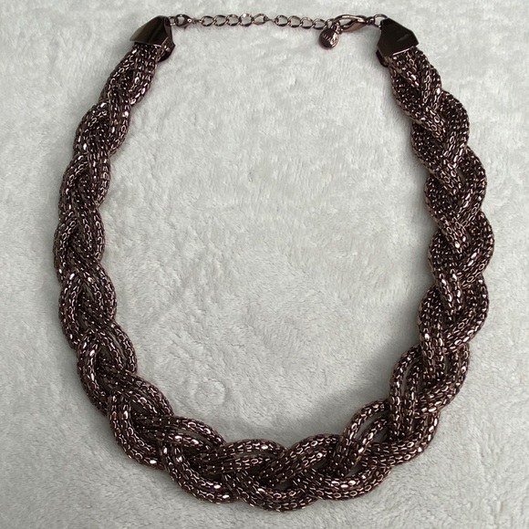 Alfani Copper Braided Chain Necklace - Picture 1 of 5